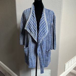 Thakoon Blue and Gray Knitted Sweater Size Small